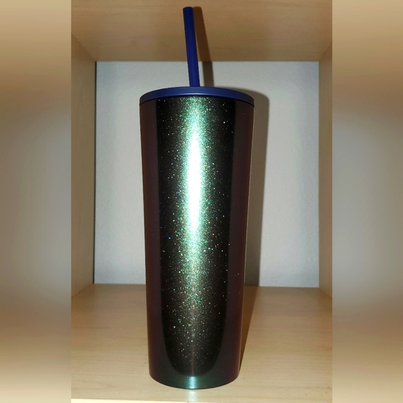 Starbucks Glitter Green/Blue 16OZ. Stainless Steel - Picture 2 of 2